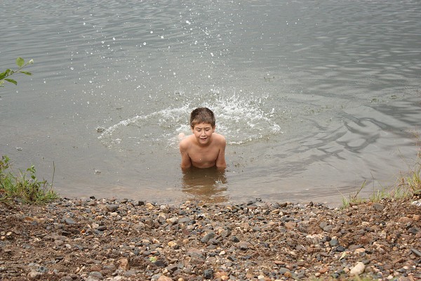 Společné koupání - červenec 2009